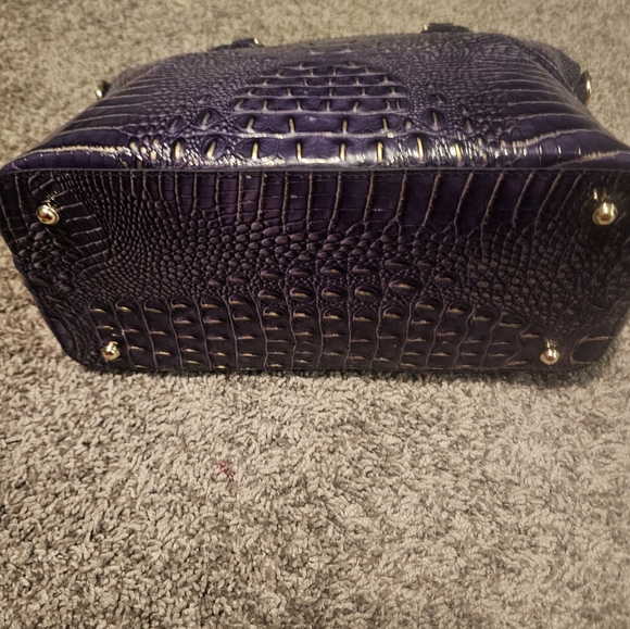 BRAHMIN- Duxbury Satchel Autumn Solid Mini Melbourne- Genuine Leather - Picture 2 of 13